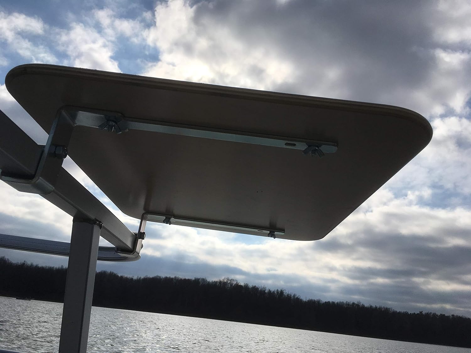 Arnalls Pontoon Boat Table Boat Marine Grill Accessory Perfect For Pontoon Boats Stainless Steel Bracket Set Table Pontoon Accessory Utility Bar Amazon Co Uk Sports Outdoors