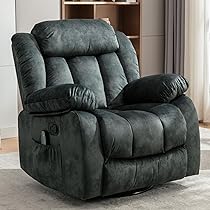 Amazon.com: INZOY Massage Swivel Rocker Recliner with Heat