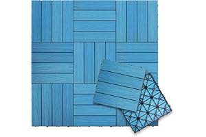NewTechWood UltraShield Naturale 1 ft. x 1 ft. Quick Deck Outdoor Composite Deck Tile in Caribbean Blue (10 sq. ft. per Box)