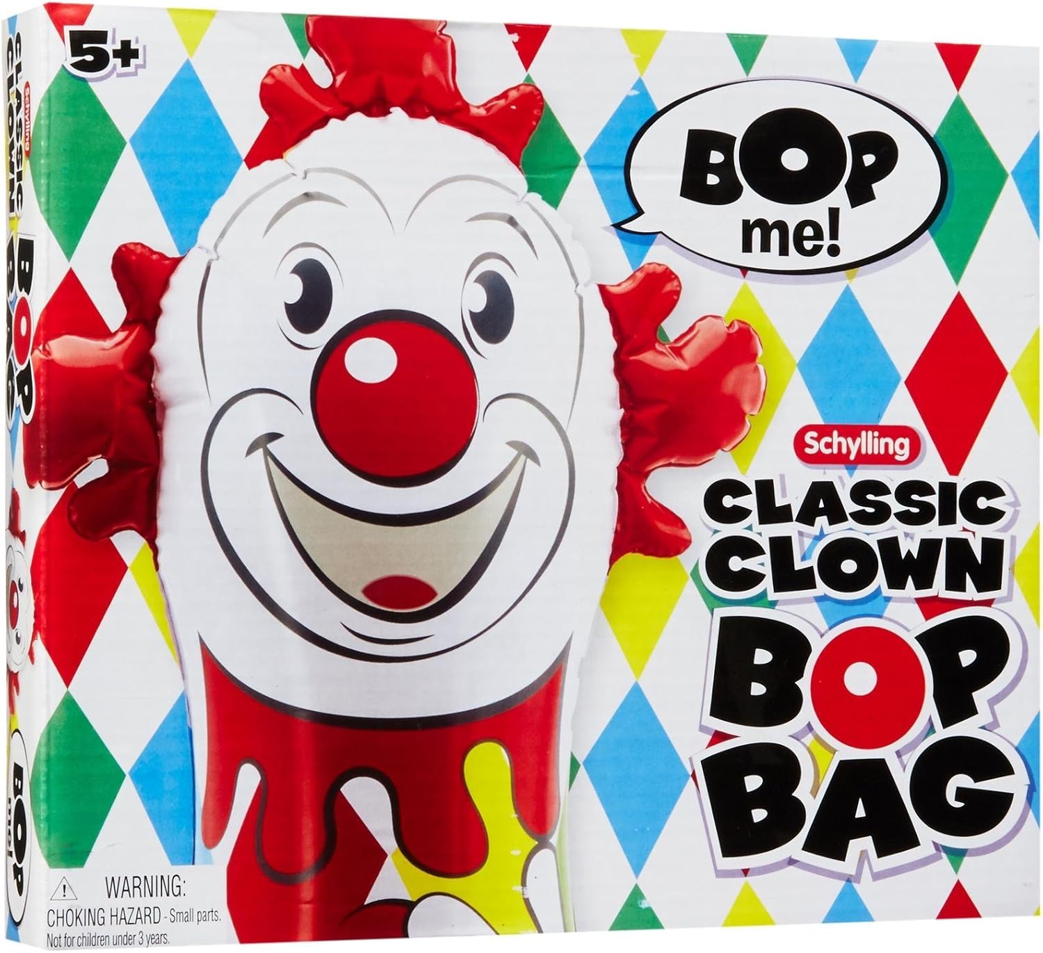 Schylling 42" CLOWN BOP BAG Punch Inflatable Blow Up Boxing Punching