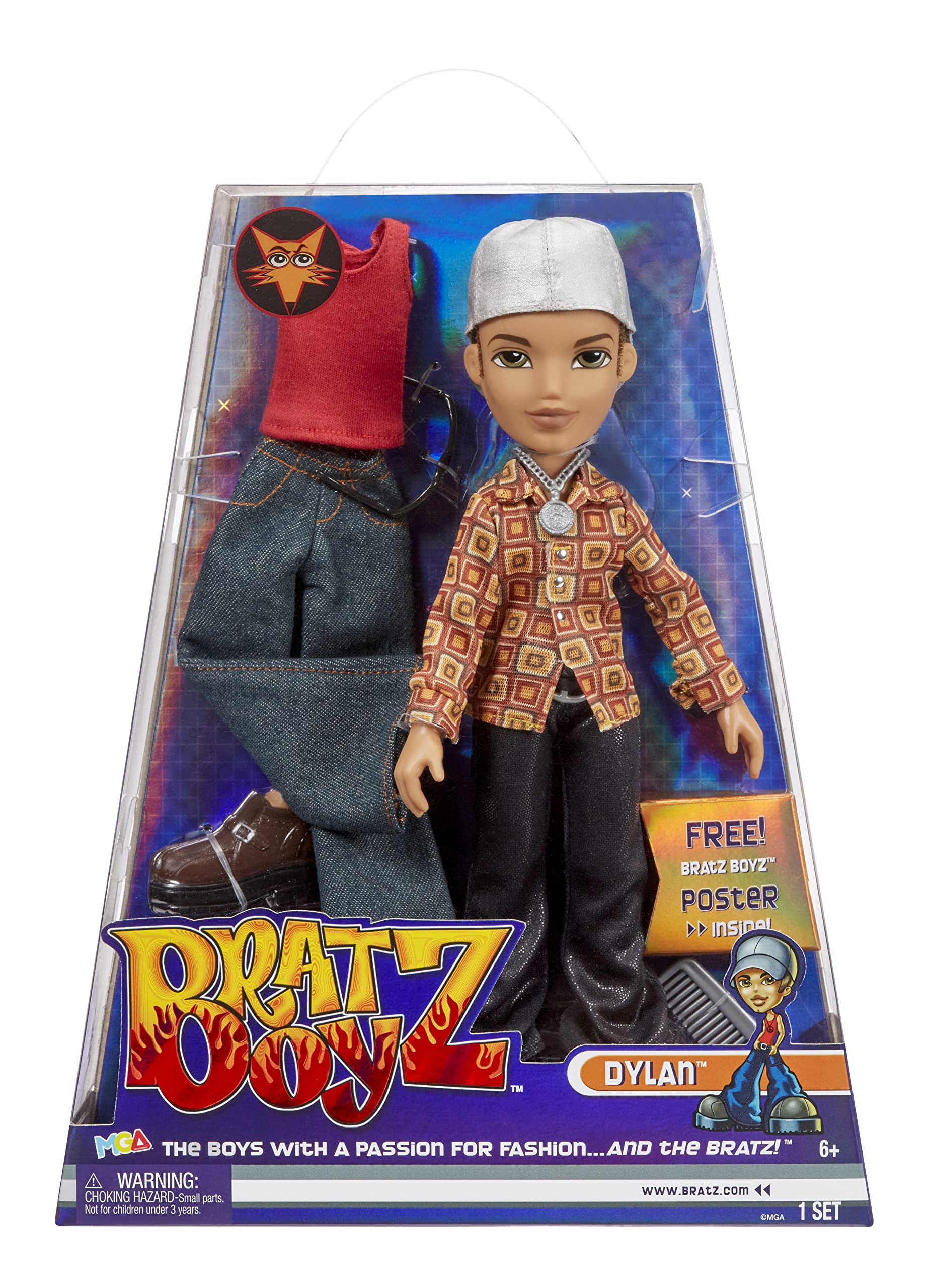Photo 1 of Bratz Original Fashion Doll Dylan with 2 Outfits and Poster