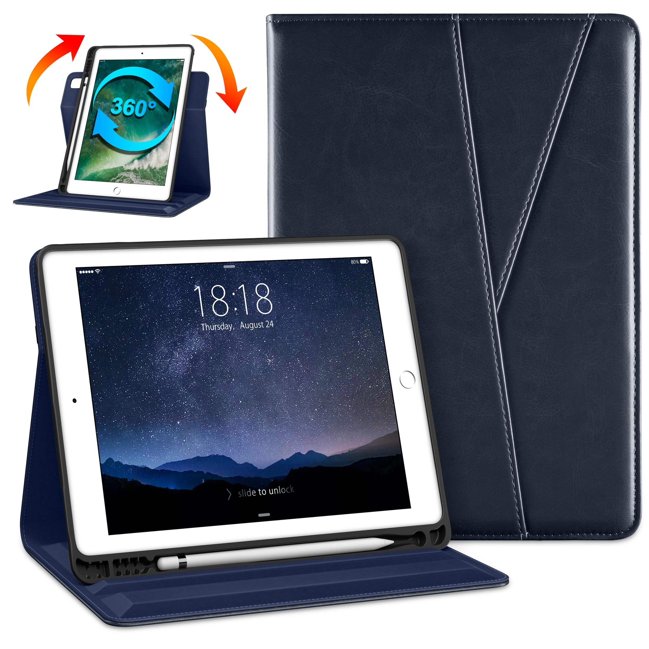 DTTO Rotating Case for iPad 6th / 5th Generation