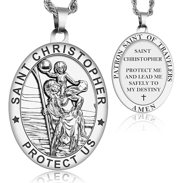 Bliss Mfg. Genuine Pewter Saint Christopher Medal | Patron Saint