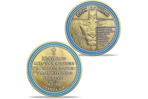 AtSKnSK Lion of Judah Challenge Coin Be Strong and Courageous
