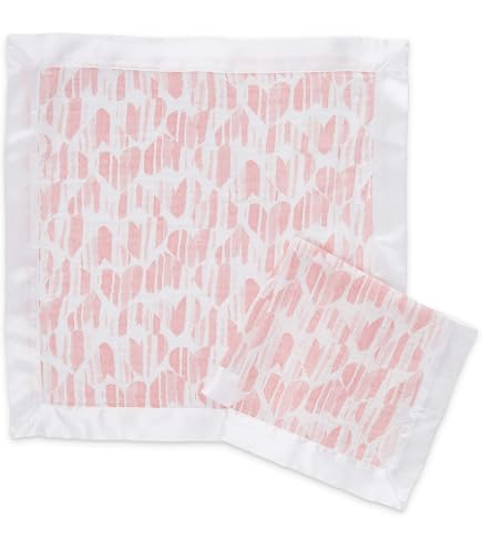 Lot De 2 Couvertures De Sécurité Aden + Anais Blushing Bunnies - Mousseline Coton