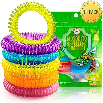 Anti Mückenschutz Armbänder | Natürlicher und DEET freier Insektenschutz – innen-und Außeneinsatz-wasserdicht – dauert bis zu