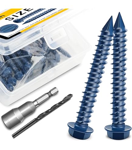 Tapcon 28304 1/4x4 Blue Star Drive Bugle Head Concrete