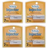 Schick Injector Blades, 7-Count Boxes (Pack of 4)