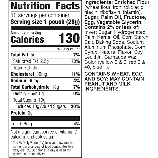 PILLSBURY MINI SOFT BAKED COOKIES, FUNFETTI, SNACK BAGS, 10 CT, 10 OZ