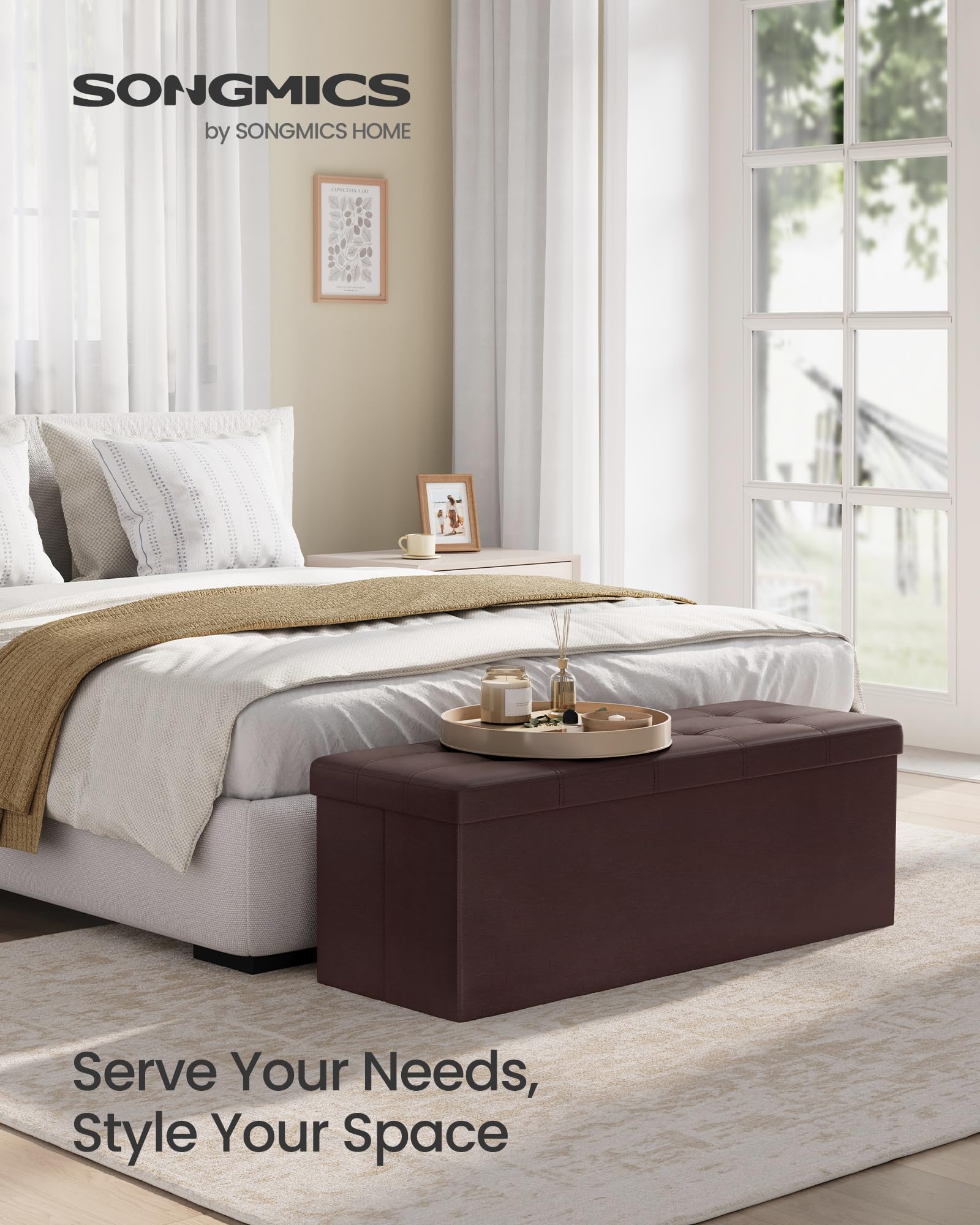 Folding Ottoman Bench