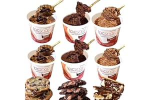 Lacsnac Lactation Cookie Cup Variety Pack - Chocolate Chip Bliss, Lotsa Chocolate, S'mores (1.8 oz, Pack of 6) for Nursing Moms - Made With Flax Seeds, Brewer’s Yeast, Spinach - Promotes Lactation