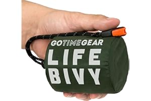Go Time Gear Life Bivy & Life Tent - Emergency Sleeping Bag & Mylar Blanket - Bivy Sack & Emergency Survival Shelter