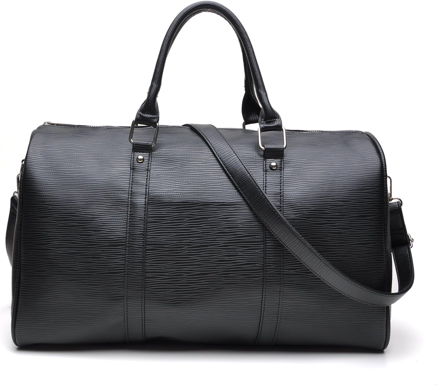 tuokener Overnight Holdall Bag Womens Faux Leather Weekend Bags Travel Duffle Totes for Women Gym Plane and Hospital