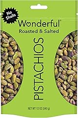 Wonderful Pistachios No Shells, Roasted & Salted Nuts, 12 Ounce Resealable Bag, Protein Snacks, Gluten Free, Healthy Snack