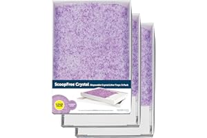 PetSafe ScoopFree Disposable Crystal Cat Litter Tray - Easy Cleaning Box - Refill Tray for Electric Litter Box - Lavender Scent - 4.3 lb Bags - 3 Pack