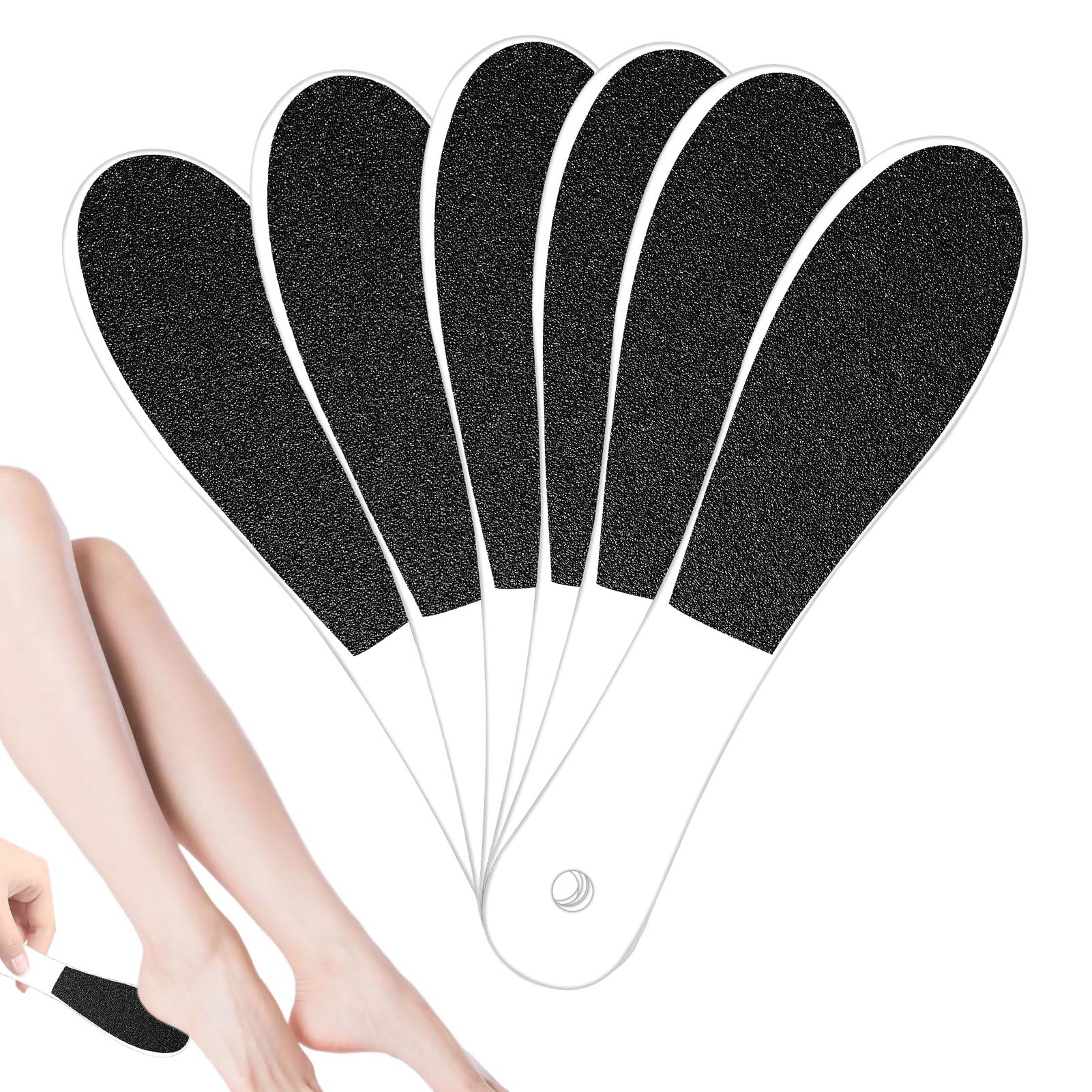 Disposable Foot File 6 Pcs Double Sided Foot Files for Hard Skin Foot Scrubber Pumice Stone for Feet Hard Skin Remover Foot for Wet Feet Cracked Feet Hard Skin and Callus Remover