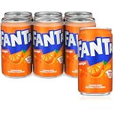 Fanta Orange, 7.5 fl oz (pack of 6) | Caffeine-free, naturally flavored, packaging may vary