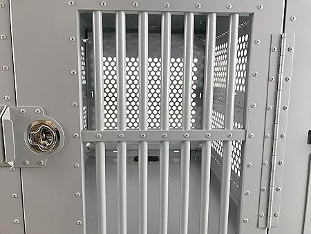 collapsible aluminum dog crate