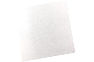 White Glitter Cardstock (10 Sheets, 300gsm) White Cardstock 12x12 Cardstock Paper Colored Cardstock