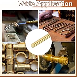 uxcell 8 Pcs 3/64"(1.2mm) Dia Brass Solid Round