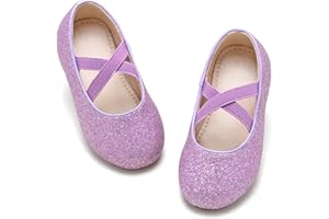 Otter MOMO Toddler Little Girls Princess Shoes Mary Jane Ballerina Flats Flower Girl Dress Shoes