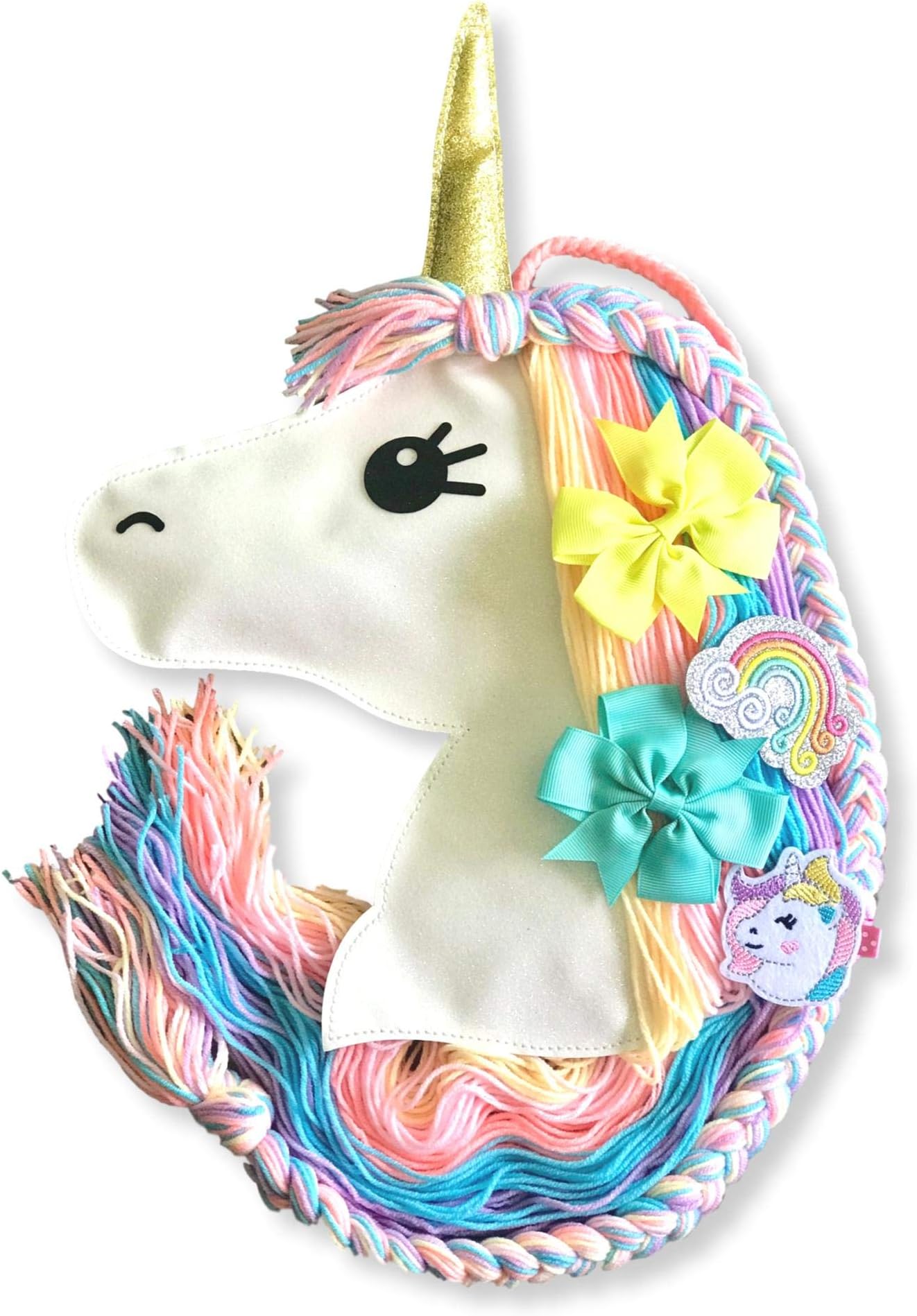 Unicorn Hair Bow Holder for Girls Hair Bows and Hair Clips, the Perfect Unicorn Gift