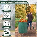 Velway 272L Two Pack Heavy-Duty Garden Waste Bags with Handles view 5
