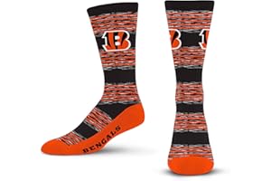 For Bare Feet NFL mens Rmc Multi Stripe Crew Sock Nfl