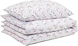 Amazon Basics Reversible Microfibre Cot Bed Duvet Cover Set Unicorn Rainbow 100 view 2