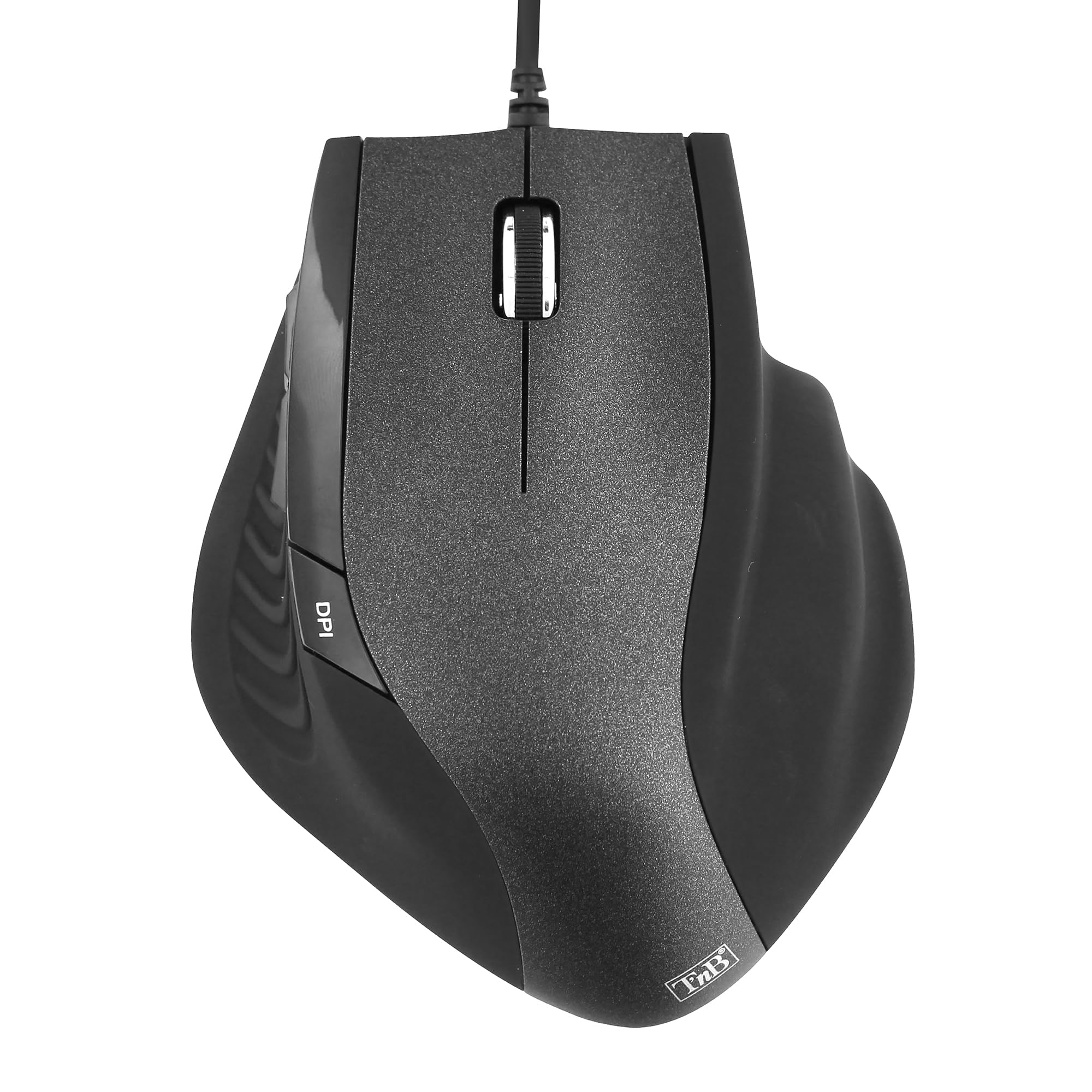T'nB Muergo Ergonomic Cable Mouse Black