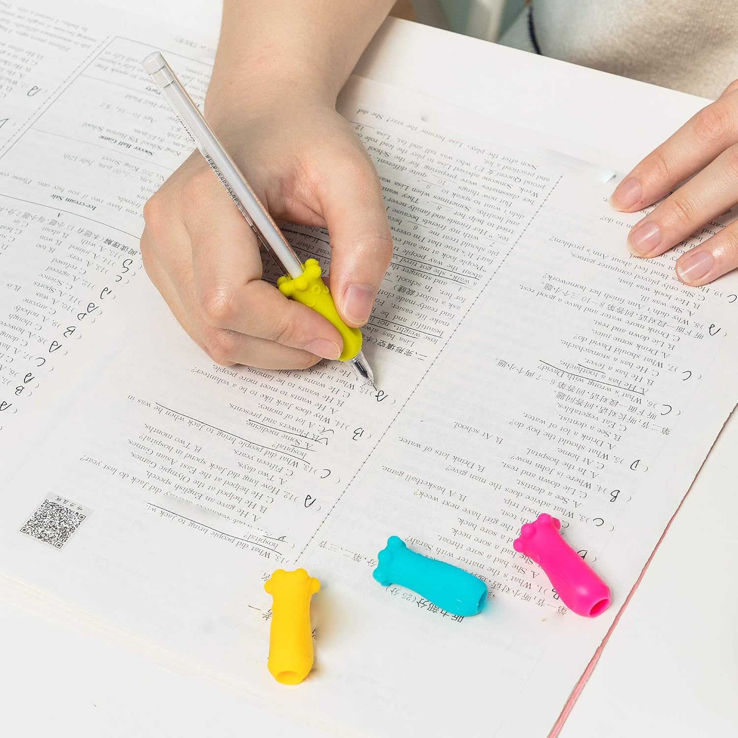 Deli Pencil Grips for Kids Handwriting, Writing Aids Grip Posture Correction Tool for Kids Preschool, Octopus Design, 4 Pack : Office Products