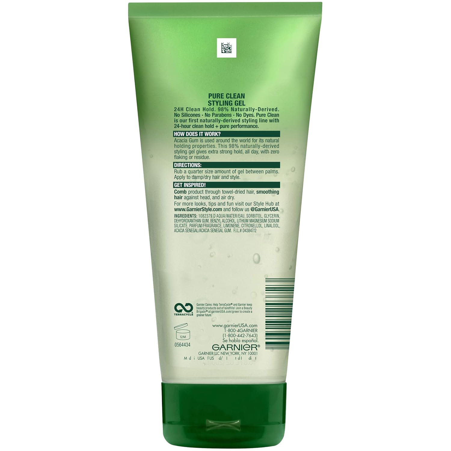 Garnier Fructis Style Pure Clean Styling Gel, 6.8 Ounces : Hair Styling Gels : Beauty