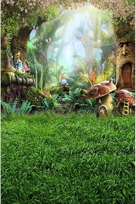 Waw Tissu Fond Studio Photo Fleur Magique Forest 2 2x1 5m Jungle Toile De Fonds Pour Conte De Fees Anniversaire Mariage Fete Decor Photographie Consommables Et Accessoires Accessoires