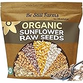 Organic Raw Sunflower Seeds Shelled (4.8lb) Be Still Farms - Unsalted Sun Flower Kernels Bulk Not Roasted Nut Free - Ideal fo