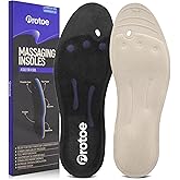 Protoe Massaging Insoles for Men and Women - Liquid Glycerin - Fits All Shoes - Adjustable for Sandals - Relief for Plantar Fasciitis, Heels Spurs, Arthritis & More (L2 Men's 9-10.5 Women's 11-12)