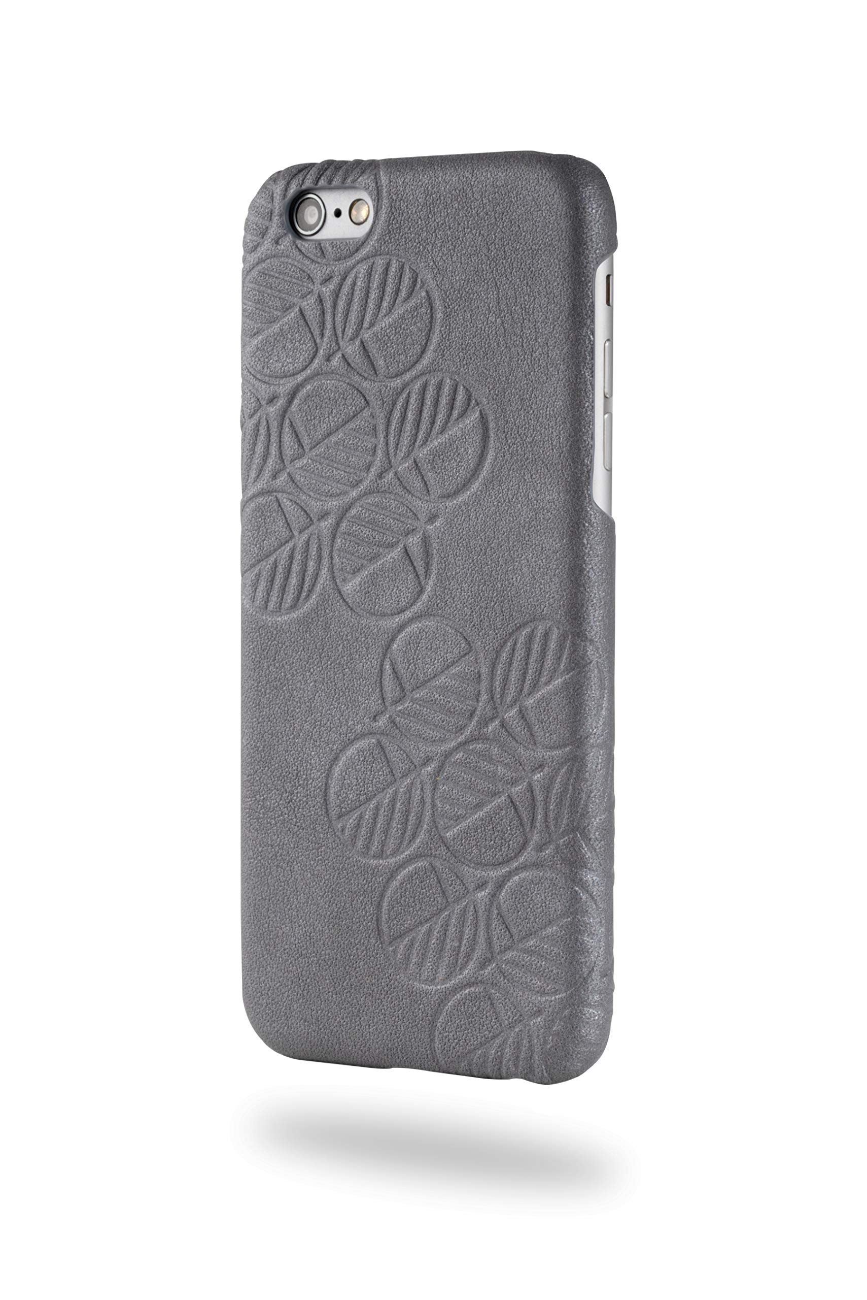 Drew Lennox Leather Case for iPhone SE 2022/2020 and iPhone 7/8— Premium Genuine British Leather— Slim Protective Back Phone Shell Cover for Apple iPhone SE 2nd 3rd Gen— Pearlised Silver Grey — image 1