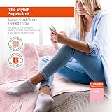 Warmer Electric Heated Throw Blanket with Digital Controller 9 Heat Settings view 2