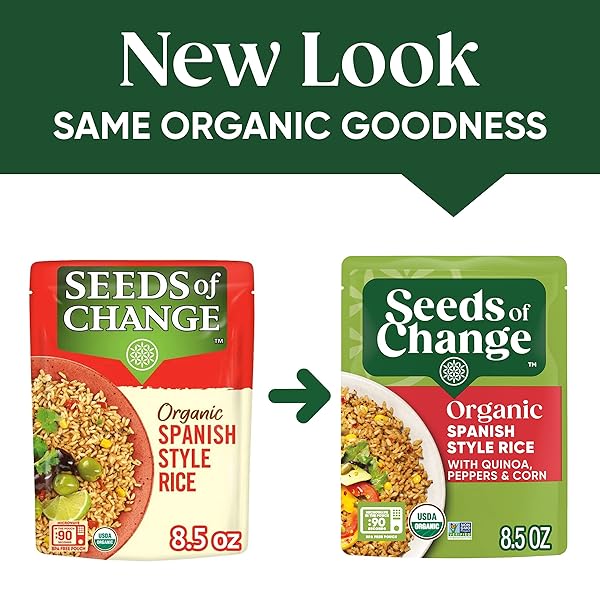 SEEDS OF CHANGE ORGANIC SPANISH STYLE RICE, 8.5OZ