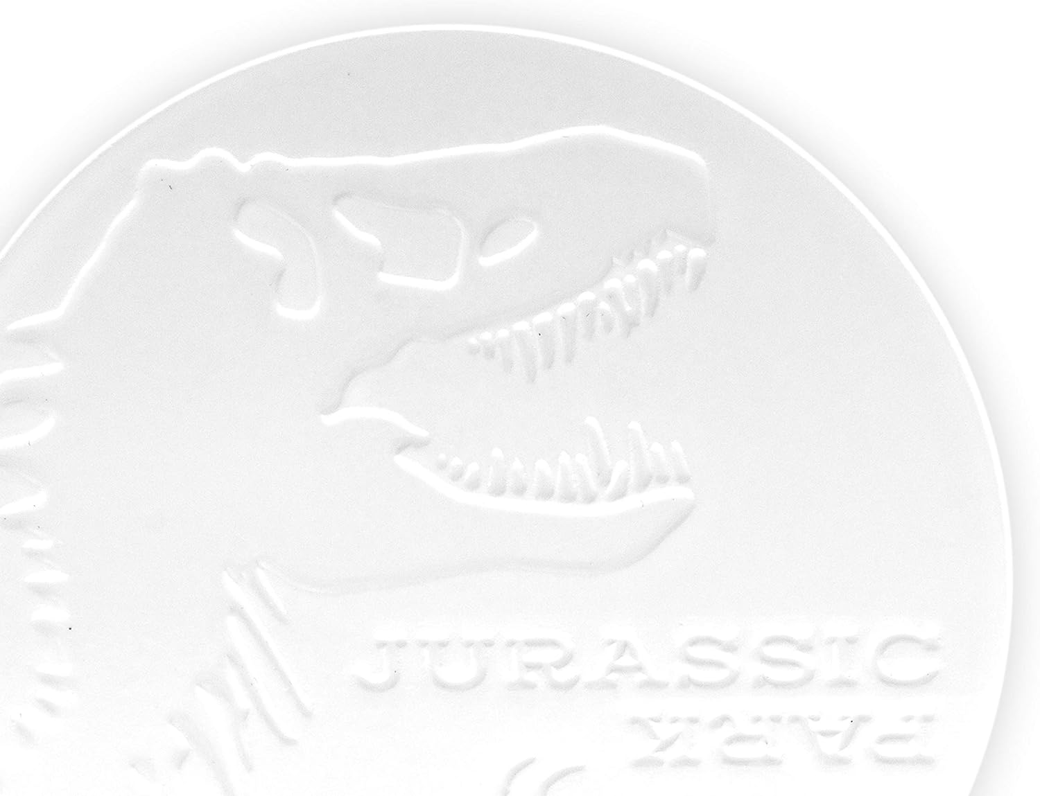Amazon Co Jp Underground Toys ジュラシックパークティラノサウルスレックスロゴコースター シングルヘビーデューティーセラミック恐竜コースター 4インチ 丸型 おもちゃ
