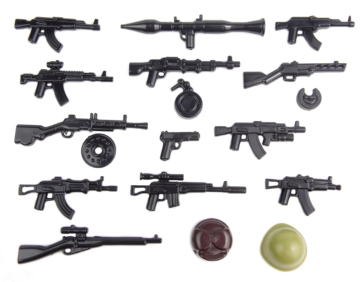 Lego minifigure UK Custom Modern weapon set rifle sniper armor tactical