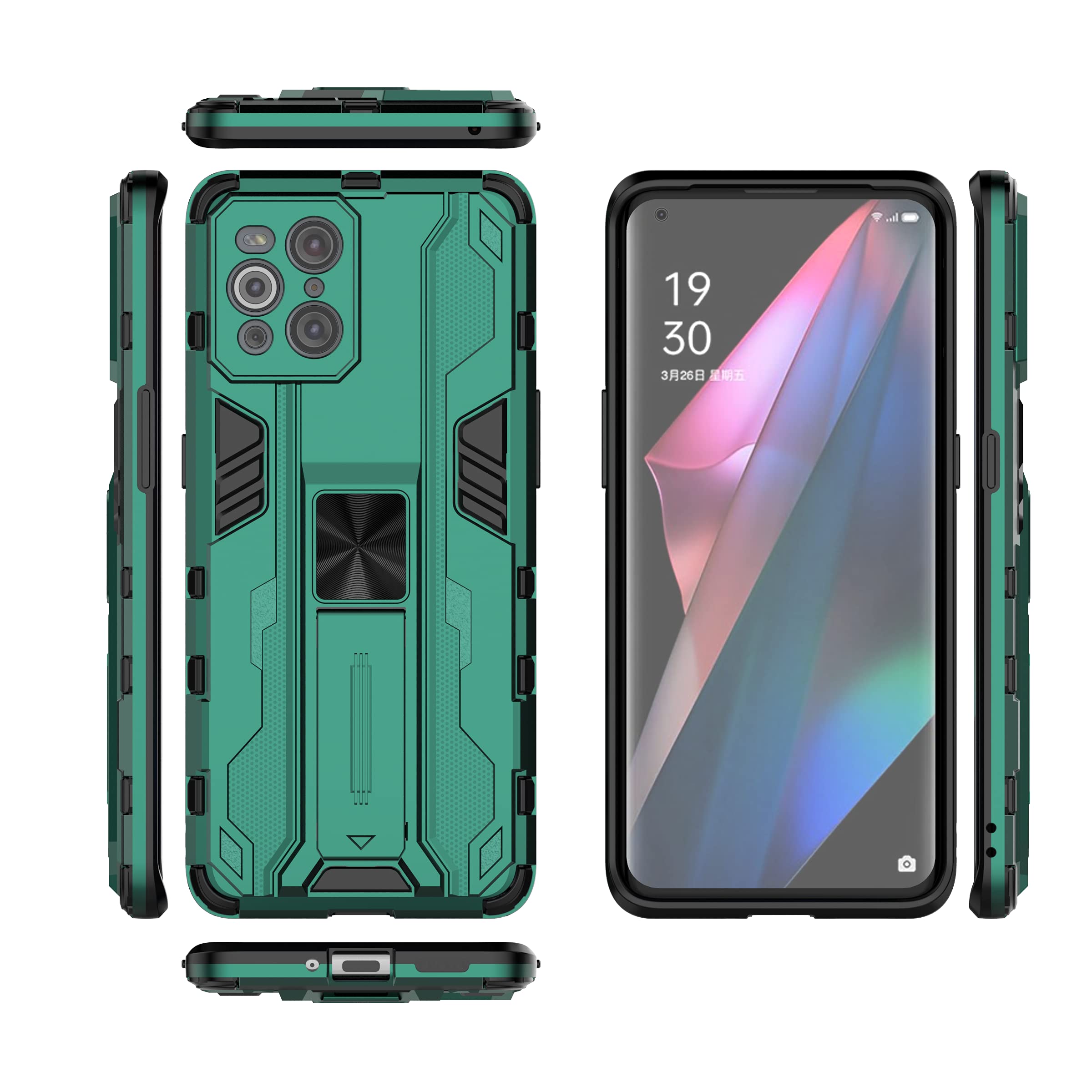 Compatible with Oppo Find X3 5G Case,Built-in