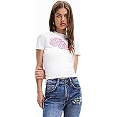 Desigual Womens Woman Knit T-Shirt Short Sleeve