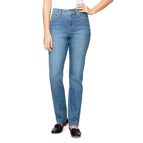Gloria Vanderbilt Women's Amanda Classic High Rise Tapered Jean Standard, Hartford, 16 Long
