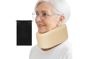 TOCCOOL Cervical Collar - Soft Foam Neck Brace & Adjustable Neck Support, Head Support Belt for Sleeping and Spine Pressure, 