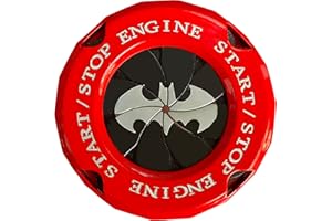 ERARISE Push Start Button Cover, Car Start Button Cover,Engine Start Stop Button Cover,Start Engine Button Cover, Red Automotive Start Stop Button Cover, Cool Interior Car Decor Stickers Gift for Men