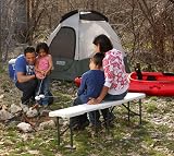 Lifetime 80305 6 ft Fold in Half Bench White 0.9 x 0.5 in Leg Tubing view 6