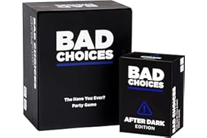 BAD CHOICES Party Game + After Dark Edition Set - Hilarious Adult Card Game for White Elephant Parties, Stocking Stuffers and Board Games Night with Your Friends