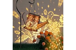 PAWATEE Solar Watering Can Light, Solar Powered Hanging Lantern Landscape Lights, Decorative Garden for Yard Waterproof Garden Decor, Gifts for Mom, Grandma（Hummingbird）