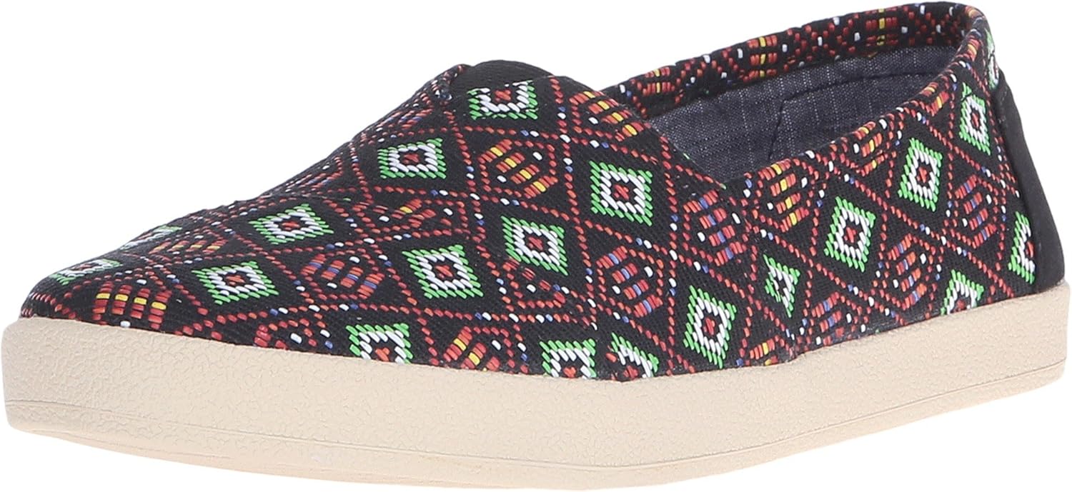 toms avalon black coated canvas