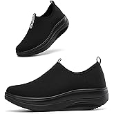 Oude Platform Loafers for Women Comfortable | Womens Slip On Sneakers Lightweight | Women's Walking Shoes Work Long Hours | Thick Rocking Bottom